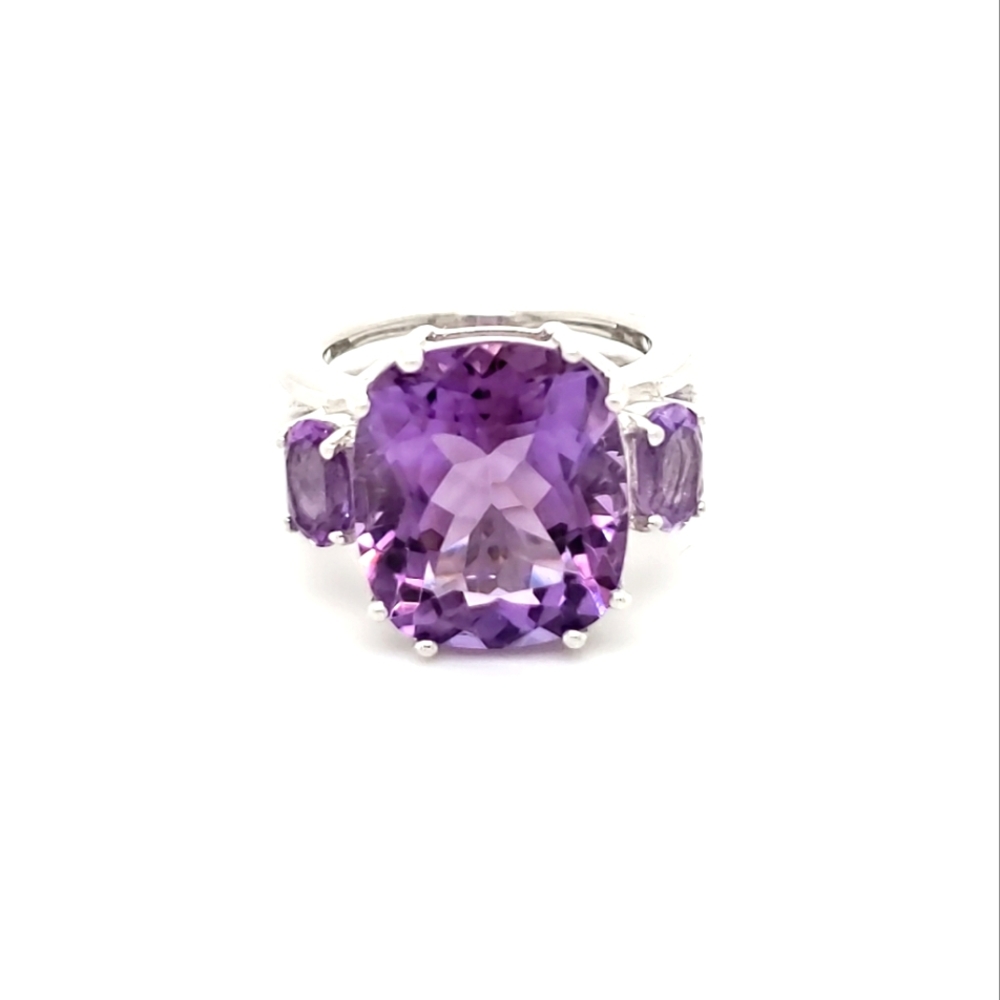 ⚫ Amethyst Sterling Silver Ring